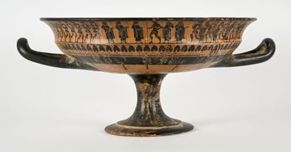 Large black-figure bowl with a decoration...