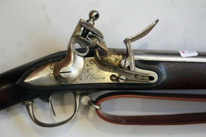 Rare Fusil d'infanterie Français à silex...