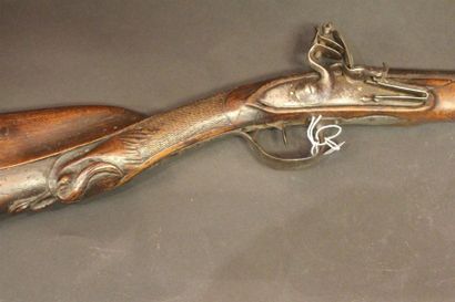 Petit fusil à silex de dame ou d'enfant monté...