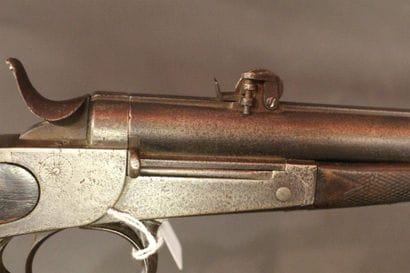 Grand pistolet de tir monocoup basculant...
