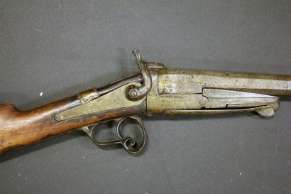 Fusil monocoup calibre 12 à broche, ouverture...