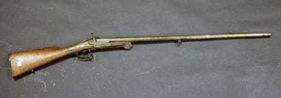 Fusil monocoup calibre 12 à broche, ouverture...