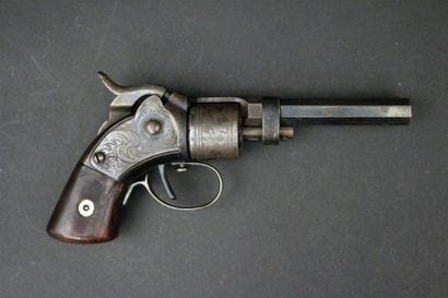 Rare Revolver à coffre « Massachusetts arms...