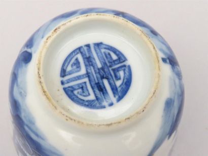 Sorbet en porcelaine bleu blanc
Marque Shou.
Vietniam,...