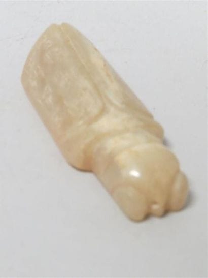Sujet en néphrite blanche représentant une...