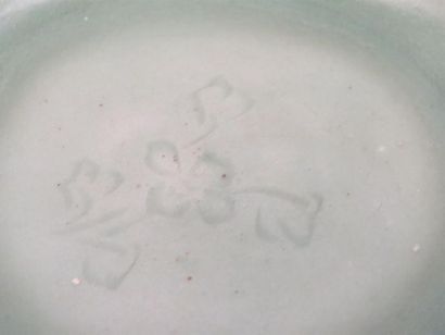 Coupe en porcelaine et émail céladon de type...