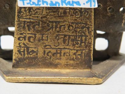 Sujet en bronze représentant Tirthankara.
XVIII-XIXe
H...