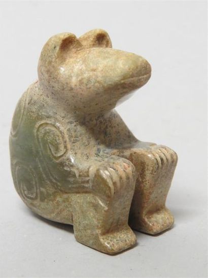 Sujet en jade représentant un ours assis
Zhou
H...