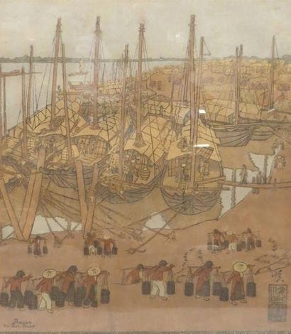 DO DUC THUAN (1905-1972)
Sur les quais du...