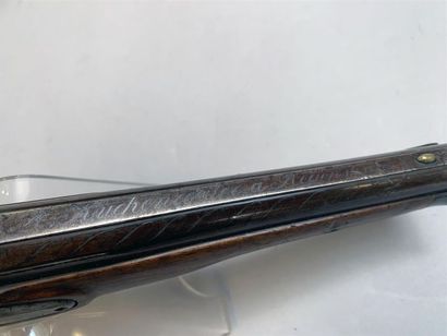 Pistolet à silex modifié à percussion. Arme...