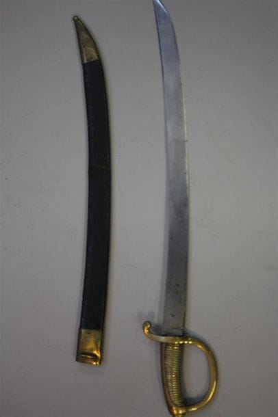 294, 355. Sabre briquet réglementaire Français...