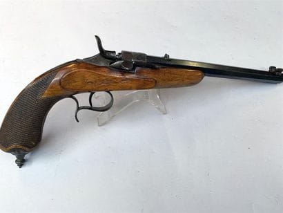 Grand pistolet de tir à tabatière à coffre...