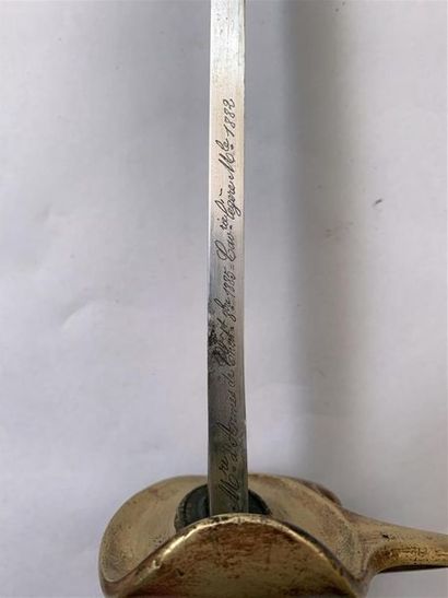 Sabre troupe de cavalerie légère modèle 1882....
