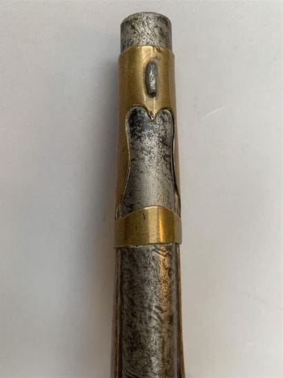 Grand pistolet à silex début XIX eme. Arme...