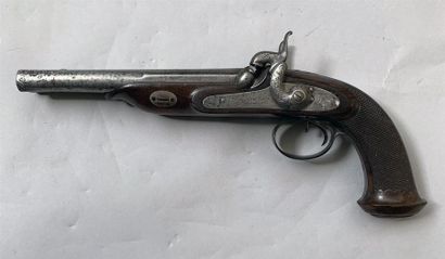 Grand pistolet de vénerie à percussion et...