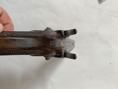 Grand pistolet de vénerie à percussion et...