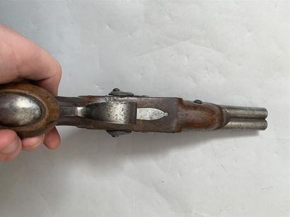 Grand pistolet de vénerie à percussion et...