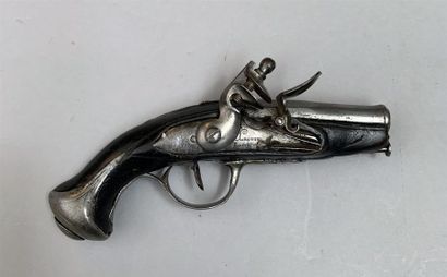 Pistolet de gousset à silex mi XVIII eme,...