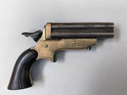 Derringer à 4 canons SHARPS. Carcasse bronze...