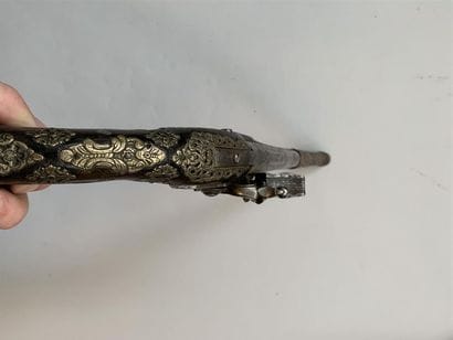 Grand pistolet à silex pour l'Orient, canon...