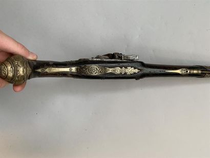 Grand pistolet à silex pour l'Orient, canon...