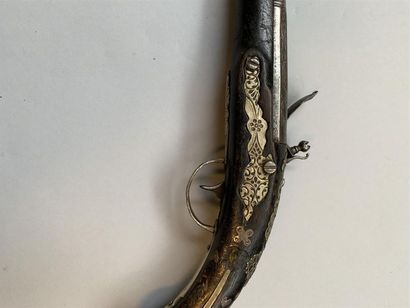 Grand pistolet à silex pour l'Orient, canon...