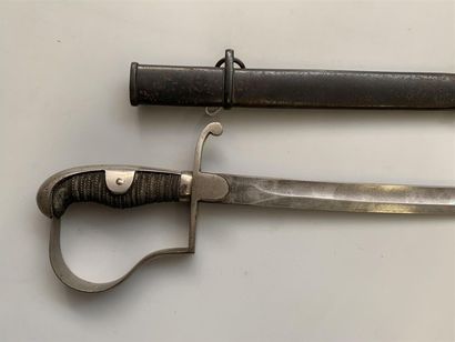 Sabre de cavalerie allemand monture maillechort,...