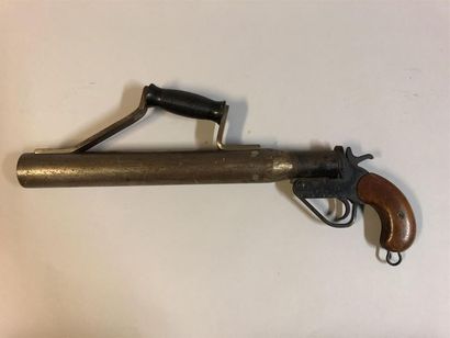 Gros pistolet basculant mono coup lance amarre...