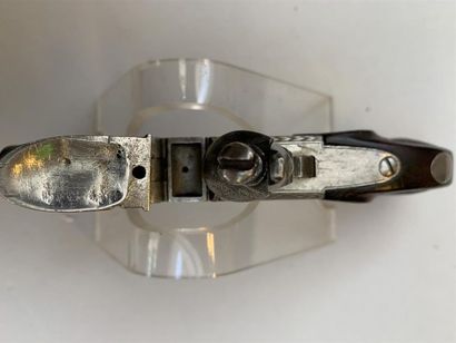 Pistolet de gousset à coffre et à silex....