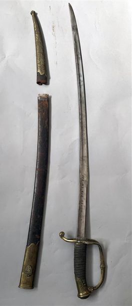 Joli sabre modèle 1821 d'Officier d'Infanterie....