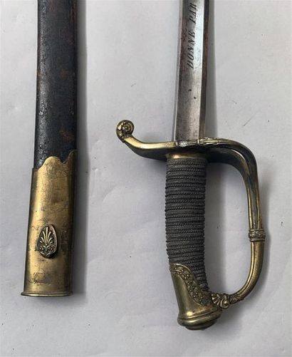 Joli sabre modèle 1821 d'Officier d'Infanterie....