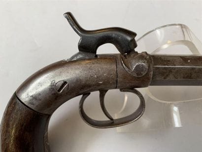 Pistolet américain mono-coup à percussion...