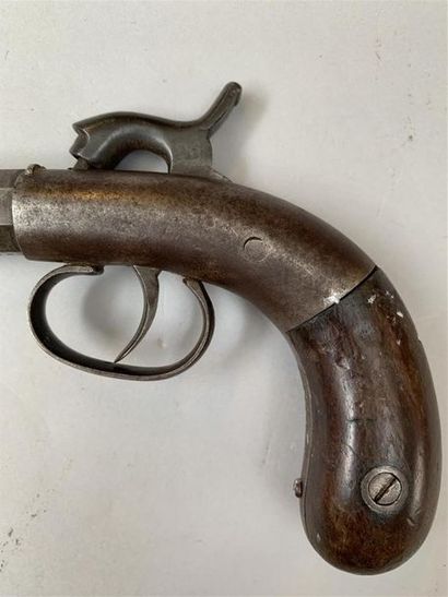 Pistolet américain mono-coup à percussion...