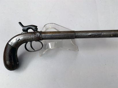 Pistolet américain mono-coup à percussion...
