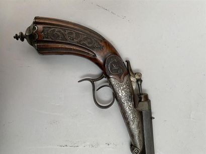 Intéressant pistolet de tir à système époque...