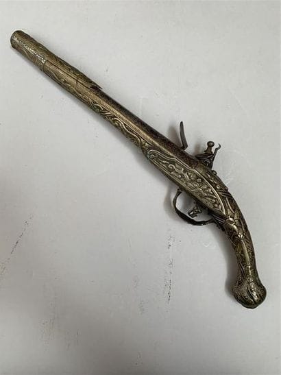 Pistolet à silex dans le goût de l'Orient,...