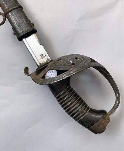 Sabre de cavalerie prussien, lame droite,...