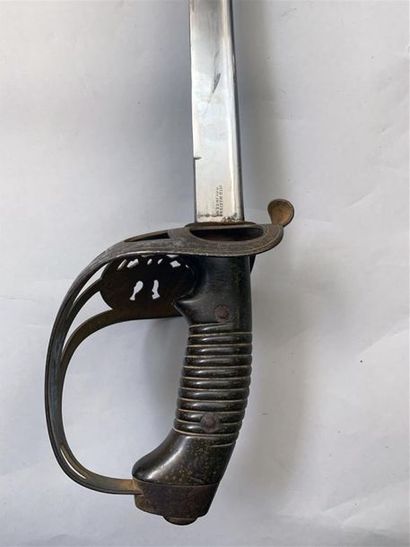 Sabre de cavalerie prussien, lame droite,...