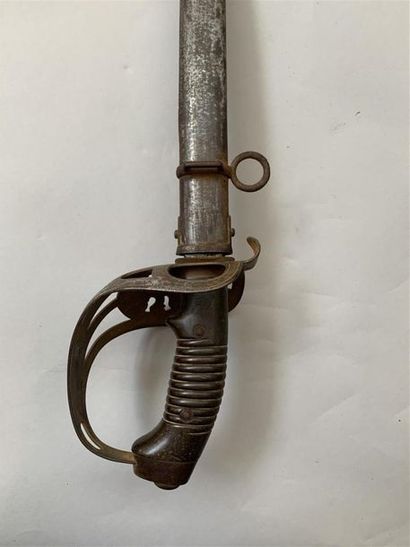 Sabre de cavalerie prussien, lame droite,...