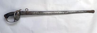 Sabre de cavalerie prussien, lame droite,...