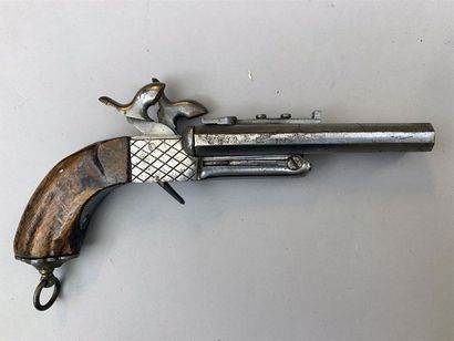 Pistolet à deux canons en table calibre 9...