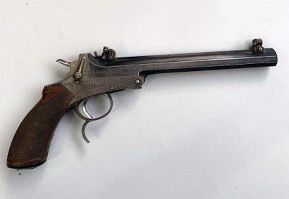 Pistolet de tir mono-coup basculant calibre...