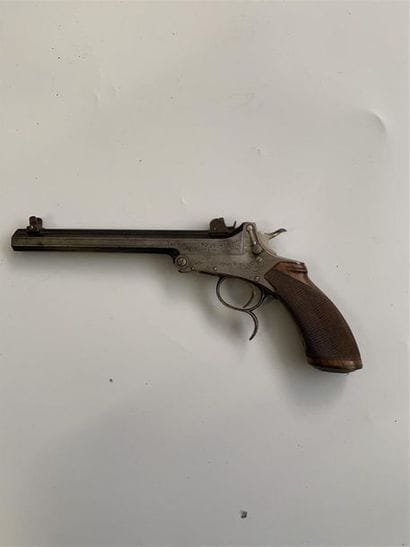 Pistolet de tir mono-coup basculant calibre...