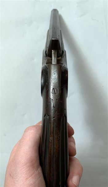 Pistolet système Flobert canon octogonal...