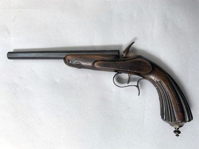 Pistolet système Flobert canon octogonal...
