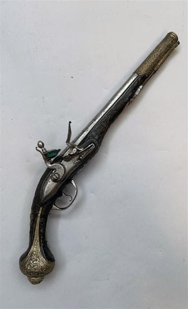 Grand pistolet à silex pour l'Orient, monture...