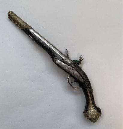 Grand pistolet à silex pour l'Orient, monture...
