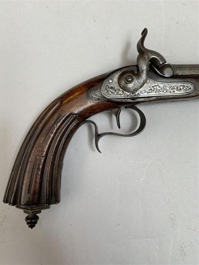 Pistolet de tir à percussion et platine à...