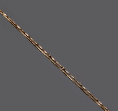 Double row chain in 18 k (750 thousandths)...