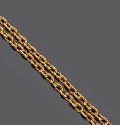 Necklace in 18 k (750 thousandths) yellow...